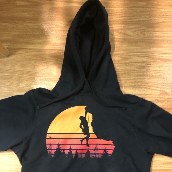 rock climbing hoodie
